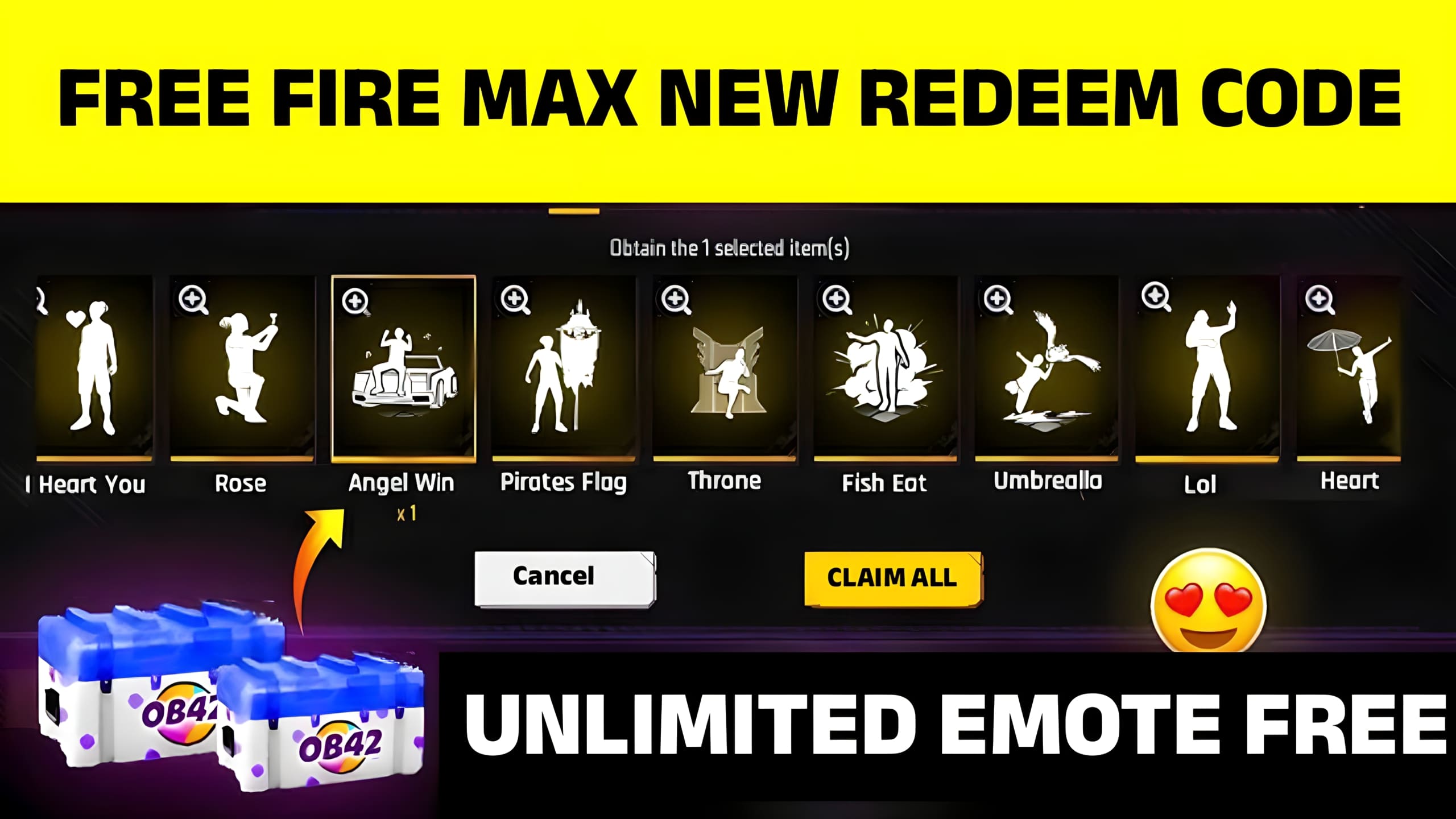 Free Fire Max Redeem Code Today